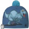 Dráče Chlapčenská zimná funkčná čiapka Flavio 5 Dinosaurus Modrá