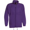 B&C Větrovka Sirocco, bez podšívky COT01080035005-purple 2XL Purpurová