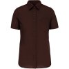 KARIBAN VINTAGE JUDITH K548 / Dámska košeľa s krátkym rukávom - brown XS