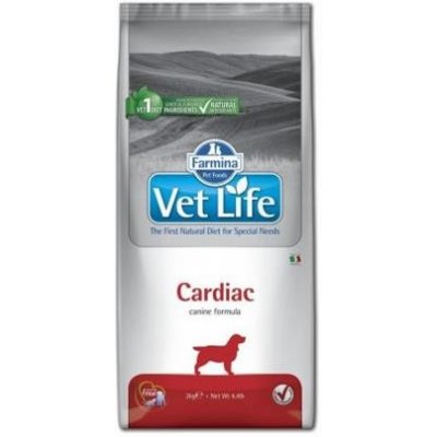 Kompletná veterinárna diéta pre psov na podporu srdcovej činnosti Farmina Vet Life Dog Cardiac Hmotnosť balenia: 2 kg