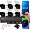 KENIK IP Surveillance Kit NVR 1TB-8CH 6 2MPx dome kamier