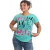 Yakuza dámske tričko Too Dark Curved Crew Neck GSB 25112 pastel turquoise Farba: zelená, Veľkosti dámske: S