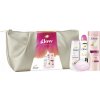 DOVE GLOW Darčeková sada: sprchový gél + telové mlieko + mydlo + dezodorant + kozmetická taštička