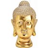 Nefertitis Hlava Budhu thajská soška z polyresinu farba zlata 30 cm NF38564 - výška cca 30 cm