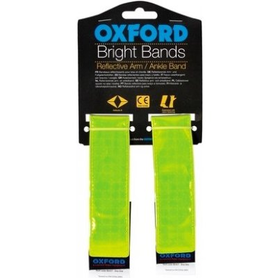 Reflexné pásky Bright Bands na suchý zips, OXFORD (žltá fluo, pár)