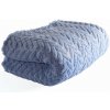 Tiseco Home Studio Modrá deka z mikroplyšu Rena 150x200