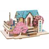 Woodcraft Drevené 3D puzzle Jarný dom