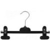 Plastový vešiak/plastové ramienko so štipcami, typ WDS2, šírka 26 cm, čierne, 1 ks