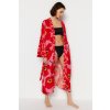 Trendyol dámske plážové oblečenie čierna ružová červená