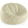 Sablio Sedací vak Cocoon Hviezdy, kvety a bodky - 75 x 45 x 35 cm
