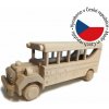 Drevený autobus, 30 x 10 x 12 cm