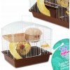 Panama Pet klec pro hlodavce 27 x 20,5 x 25,5 cm bílá/hnědá