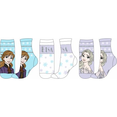 Frozen Ľadové kráľovstvo Dievčenské ponožky mix farieb