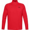 Pánske tričko Under Armour, TECH 2.0 1/2 ZIP červená,čierna, L