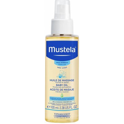 Mustela Bébé telový a masážny olej pre deti od narodenia 100 ml