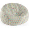 Sablio Sedací vak Cocoon Veselé farebné bodky - 115 x 75 x 45 cm