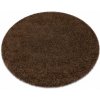 Najkoberce SOFFI kruh shaggy hnedý 80 cm kruh