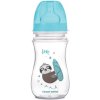 Canpol babies Fľaša so širokým hrdlom EXOTIC ANIMALS 240 ml modrá