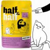 HALF&HALF mokré krmivo pre mačky s kačicou v omáčke 100 g