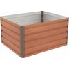 Vyvýšený záhon G21 Daisy 100 x 80 x 52 cm, plechový, hnedý (GB-080-52-GWW)