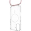 Fixed MagPure Neck puzdro s ružovou šnúrkou na krk pre Apple iPhone 16 FIXPUNM-1400-PI