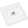 Zásuvka Solarix CAT6 STP 1 x RJ45 pod omítku bílá