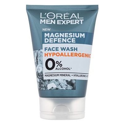 L'Oréal Paris Men Expert Magnesium Defence Face Wash hydratační čisticí gel 100 ml pro muže