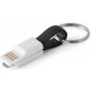 RIEMANN. USB kábel s konektorom 2 v 1 z ABS a PVC - Čierna