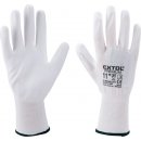 Extol Premium rukavice z polyesteru polomáčené v PU, bílé 8856631