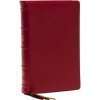 Nkjv, Thinline Reference Bible, Large Print, Red Premium Goatskin Leather, Premier Collection, Comfort Print