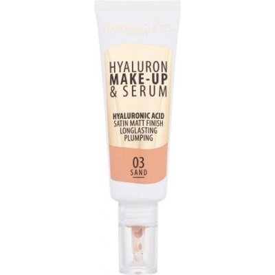 Dermacol Hyaluron Make-Up & Serum ošetrujúci tekutý make-up 25 g 03 sand