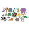 Vilac dřevěné magnetky slon Elmer 20 ks