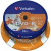 VERBATIM DVD-R 4.7GB, 16X, 25KS CAKEBOX, PRINTABLE