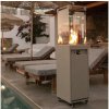 | Brilagi -Vonkajší plynový krb FLARO GAS 142x36 cm 8kW 1xAAA béžový+ochranný kryt | GO FLARO RAL 1019 + BG