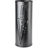 Mondex Kovový stojan na dáždniky Cedric Black Umbrella, 49,5x20 cm
