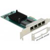 Delock PCI Express karta na 4 x Gigabit LAN