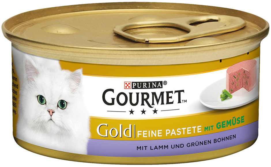 Gourmet Gold jemná paštéta jahňacie mäso & zelené fazuľky 48 x 85 g
