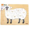 VIGA Montessori puzzle s úchytmi Ovca