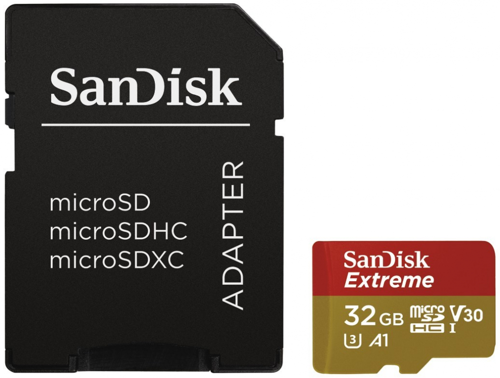 SanDisk microSDHC Extreme 32GB UHS-I U3 SDSQXAF-032G-GN6MA