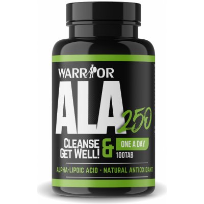 Warrior ALA Kyselina alfa-lipoová 250 mg 100 tabliet