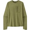 Pánske funkčné tričko Patagonia LONG-SLEEVED CAPILENE COOL SUN SHIRT - khaki M