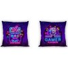 Faro Gamer Neon Bavlna 40 x 40 cm