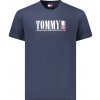 Štýlové Pánske Tričko s krátkym rukávom TOMMY HILFIGER Modrá Farba: Modrá, Veľkosť: L