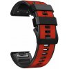 Silikónový remienok Ricardo 26mm (pro Garmin Fenix 8/7X/6X (51mm), Tactix aj.), červený V2, QuickFit