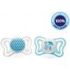 Chicco culík Physio Light silikón 2ks modrá