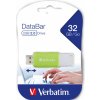 Verbatim USB flash disk, USB 2.0, 32GB, DataBar, zelený, 49454, pre archiváciu dát