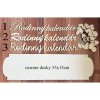 LYMFY | Drevený rodinný kalendár typ A-123 s nápisom 