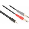 Vonyx CX332-1 kábel 3,5 mm stereo jack - 2x 6,3 mm mono jack (1,5m)