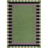 Flair Rugs Kai Wool Border Zeleno-fialový