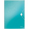 Leitz Wow A4 doska s gumičkou ľadovo modrá